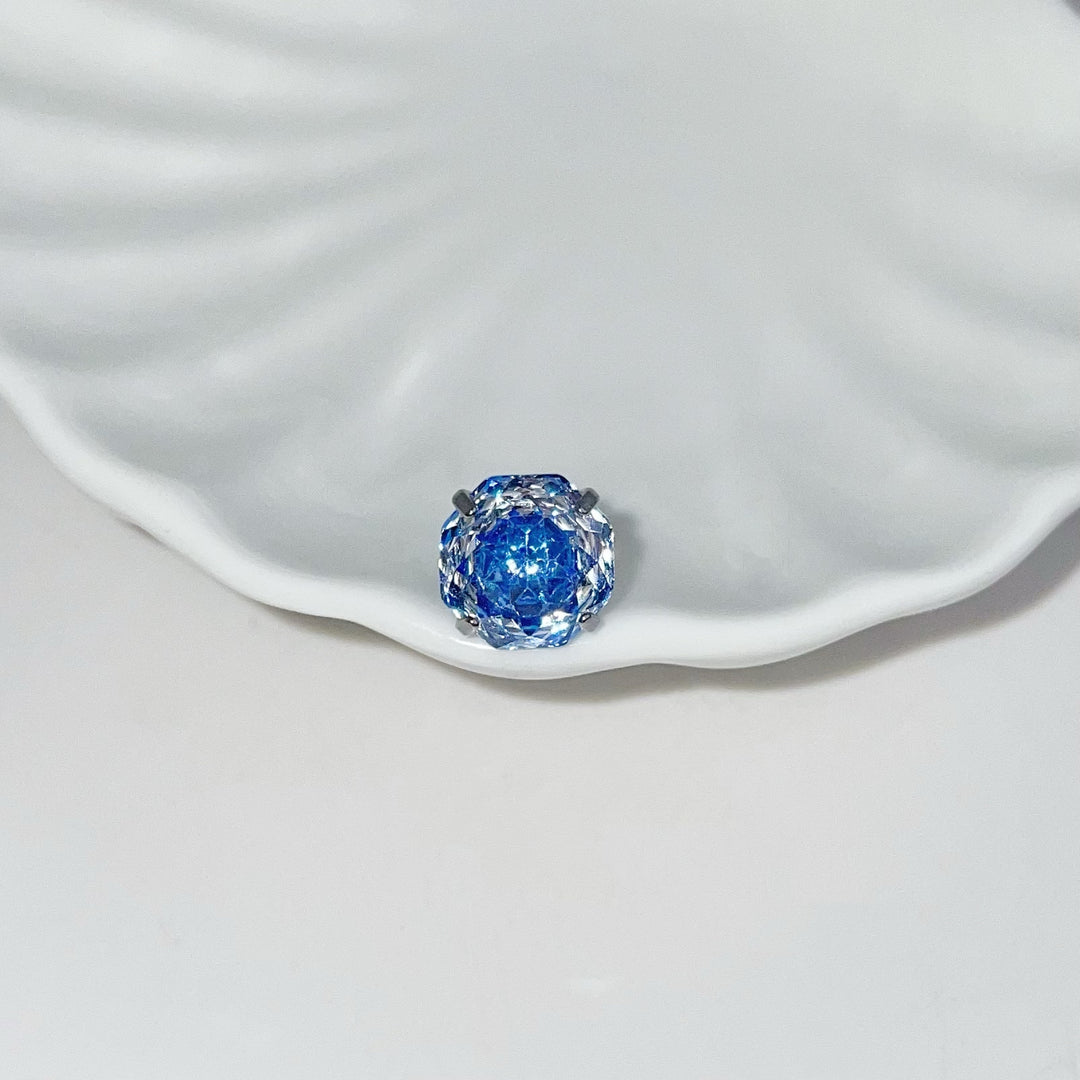 Colorful Gemstone Solitaire Earrings