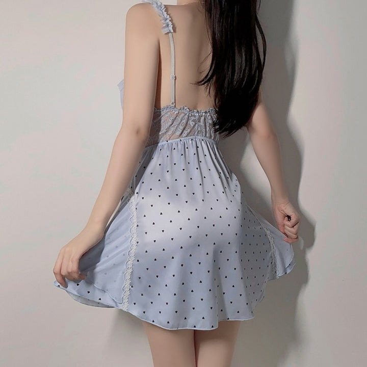 Sweet Ruffle Lace Babydoll Set