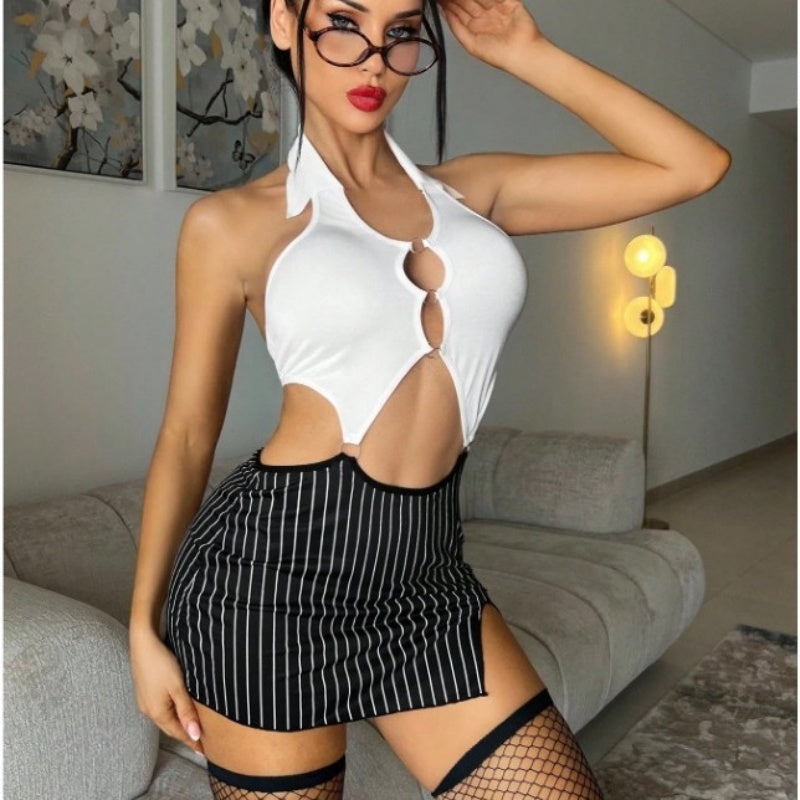 Secretary Cutout Halter Set