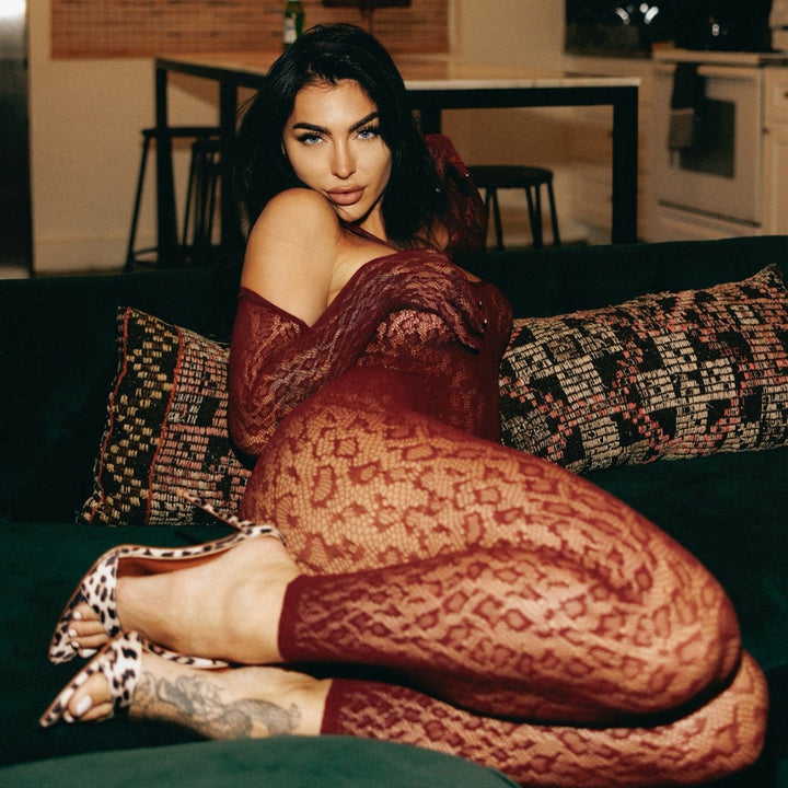 Leopard Lace Sheer Bodysuit
