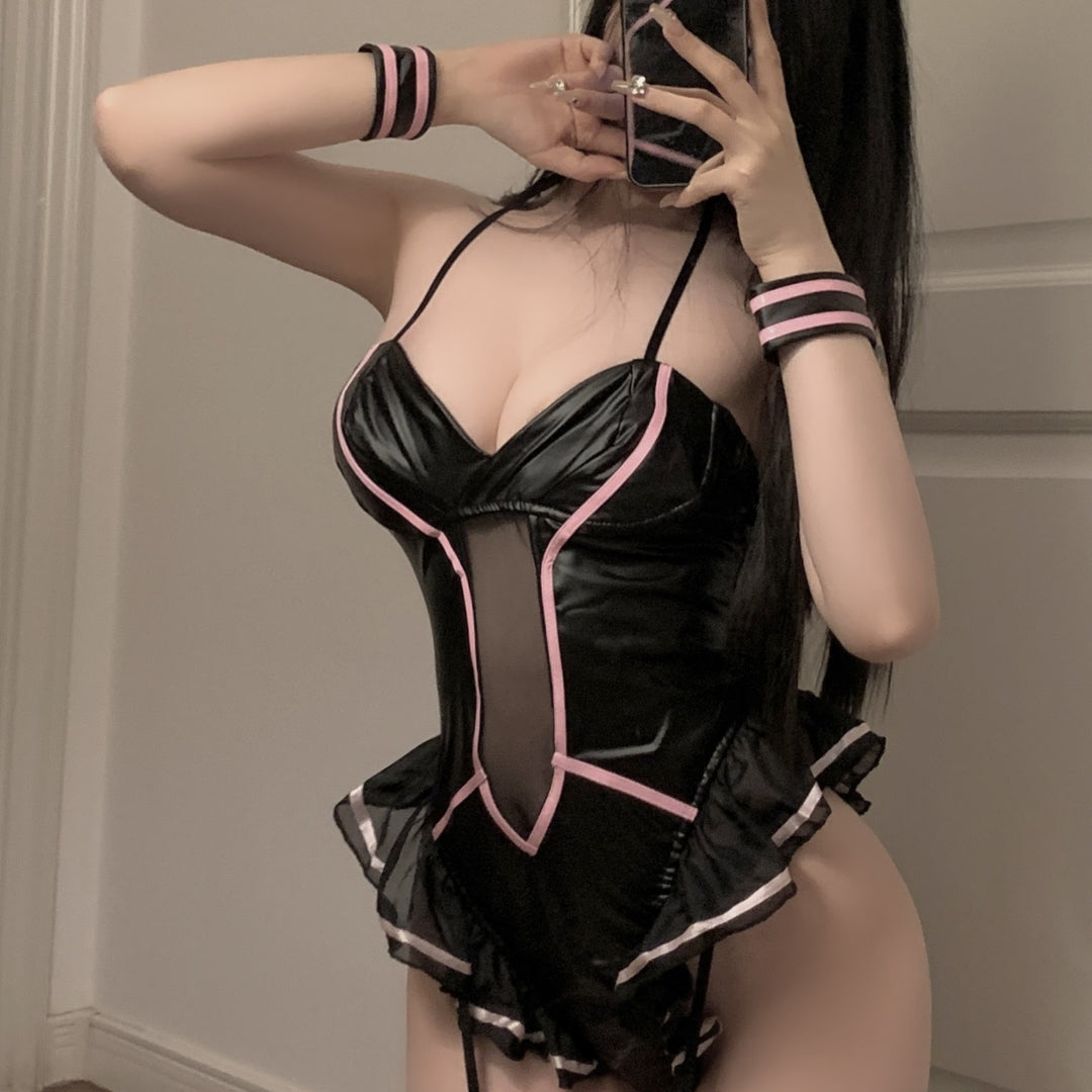 Bunny Discipline Bondage Teddy Set