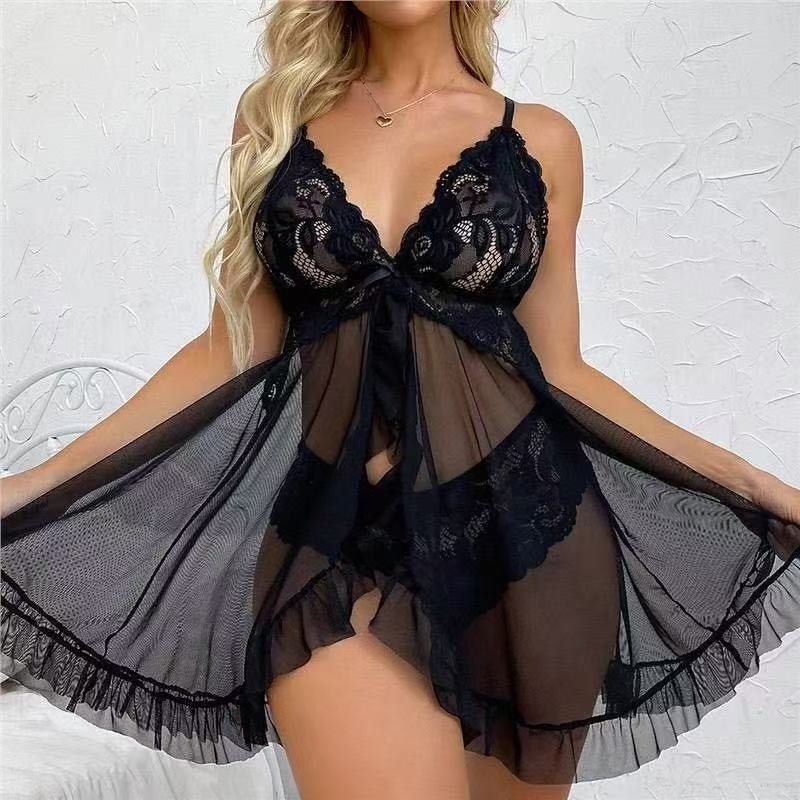 Sexy Lace Babydoll Nightdress