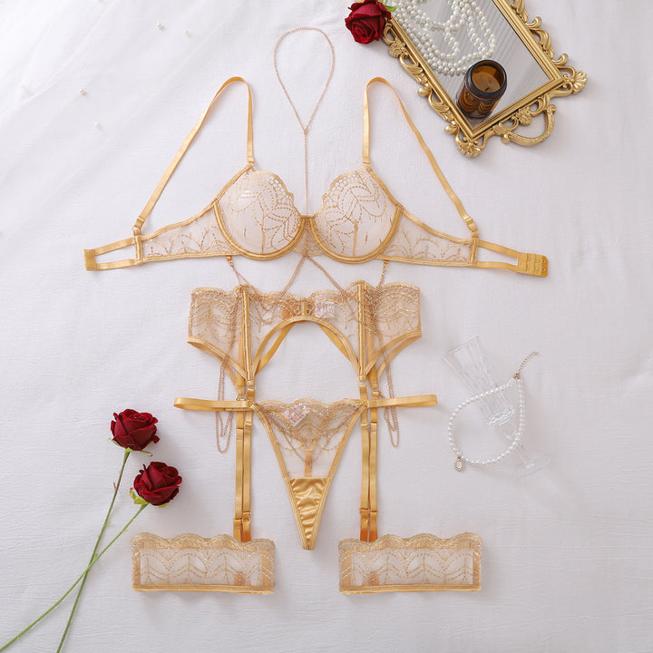 Luxurious Lace Garter Lingerie Set
