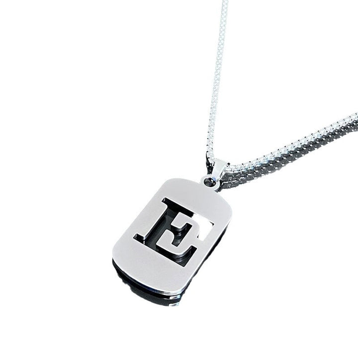 26-Letter Dog Tag Necklace
