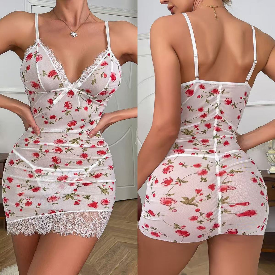 Sheer Polka-Dot Seduction Slip