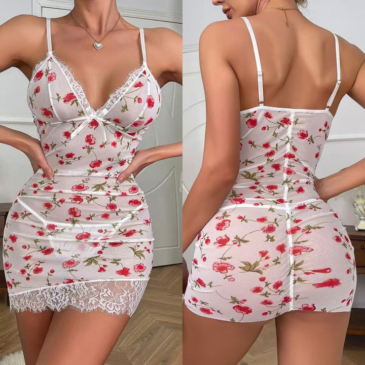 Sheer Polka-Dot Seduction Slip