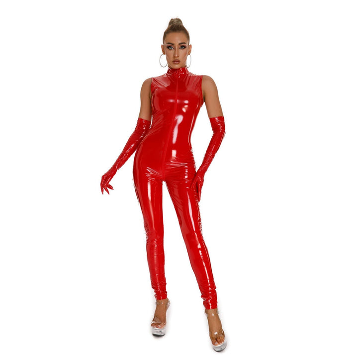 Glossy Patent Cage Bodysuit