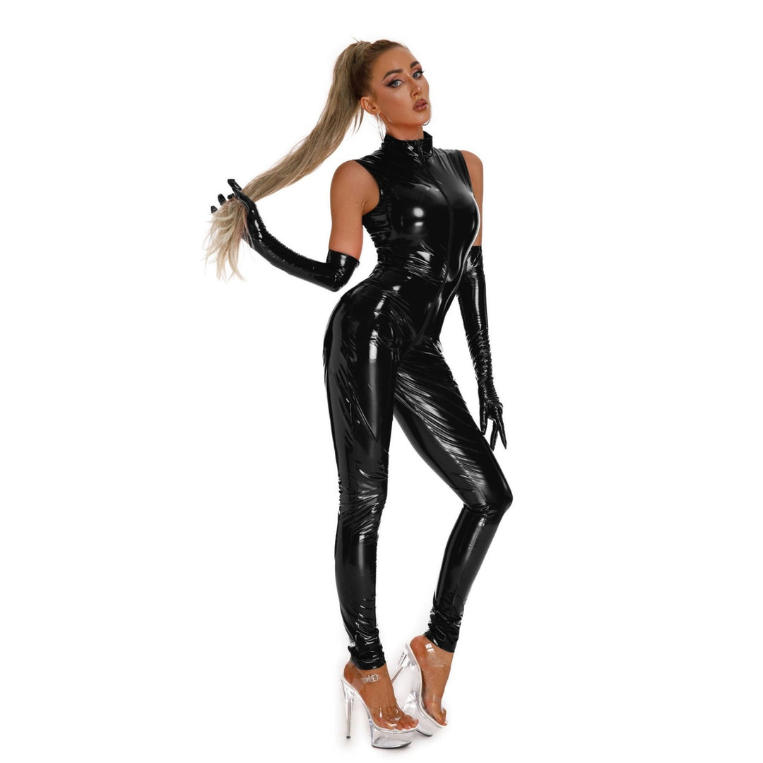 Glossy Patent Cage Bodysuit