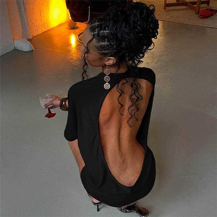 Open Back Mini Dress