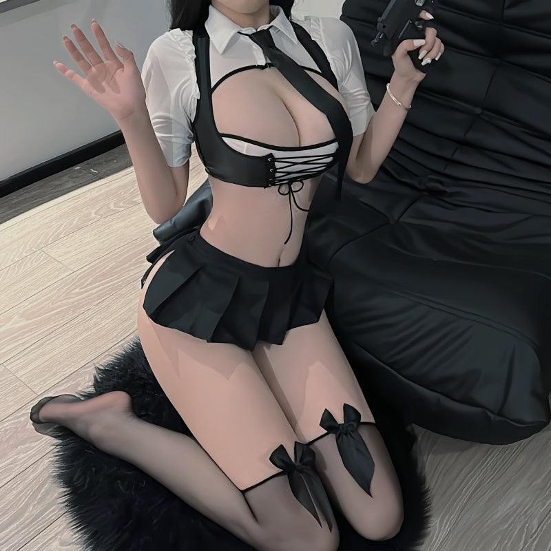 Secret Agent Office Fantasy Lingerie Set