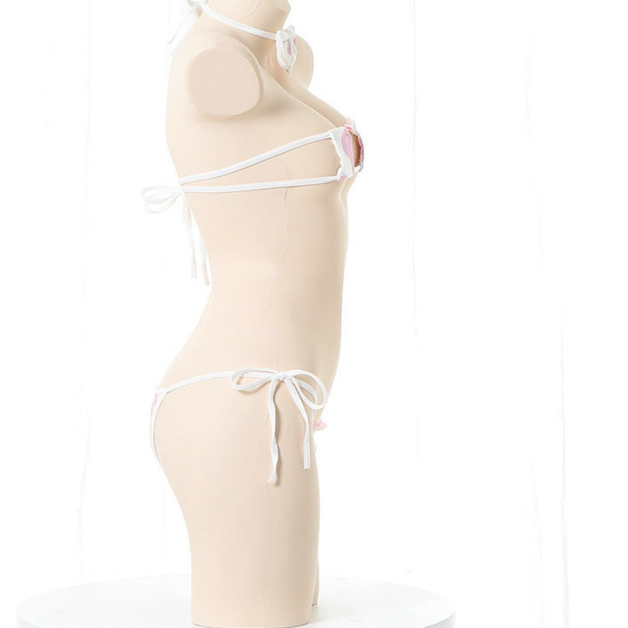 Cute Bow Tie Bikini Set