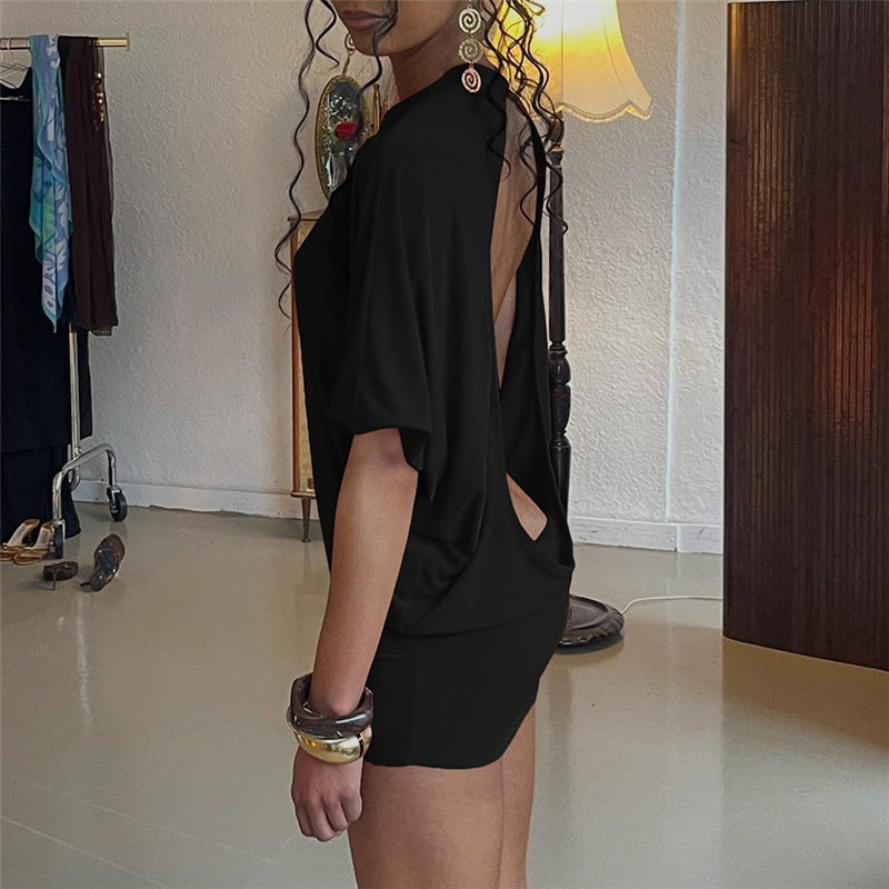 Open Back Mini Dress