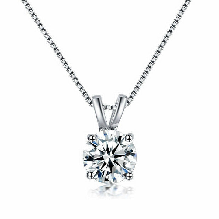 Sterling Silver Diamond Necklace