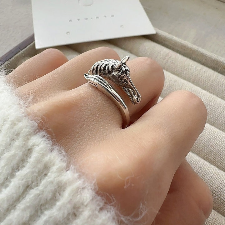 2026 Year of the Horse Sterling Silver Ring | Symbol of Freedom & Strength