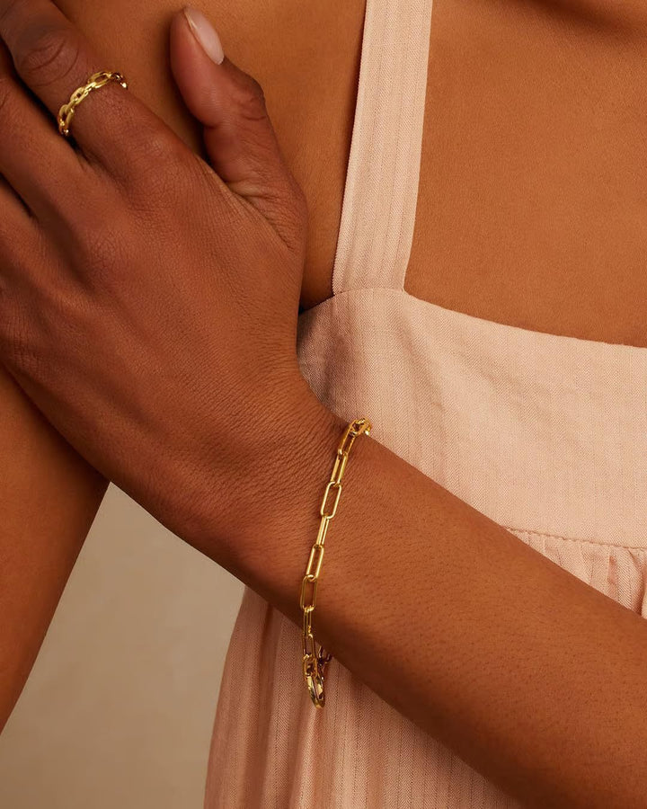 Minimal Paperclip Chain Bracelet