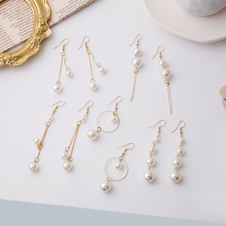 Pearl Grace Gold 18K Gold Freshwater Pearl Earring 5-Piece Set
