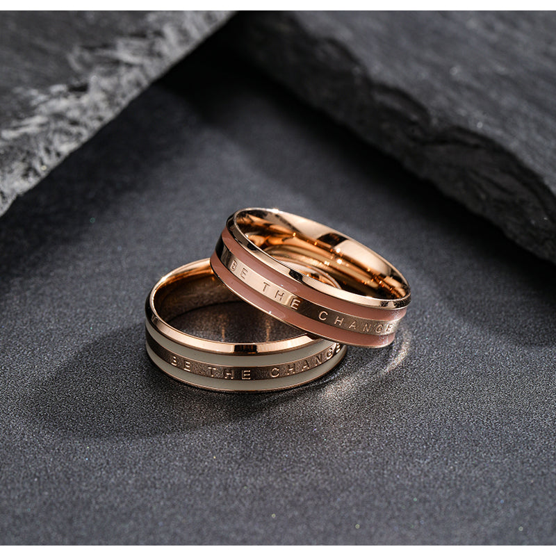 Two tone ceramic ring