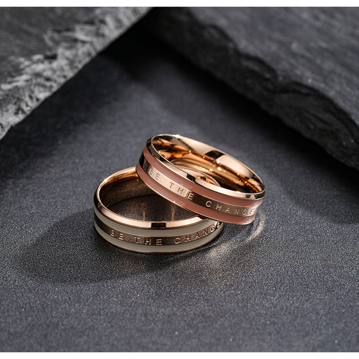 Two tone ceramic ring