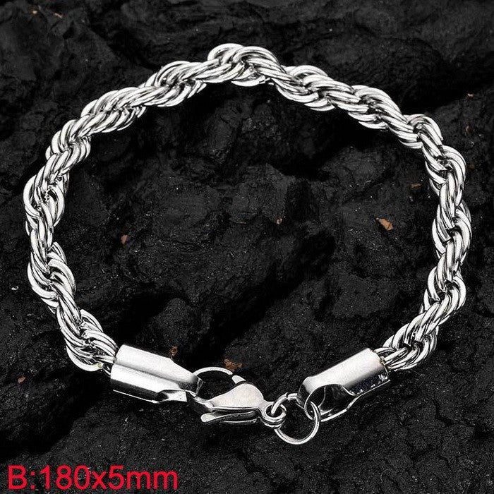 Hip-Hop Twist Chain Bracelet