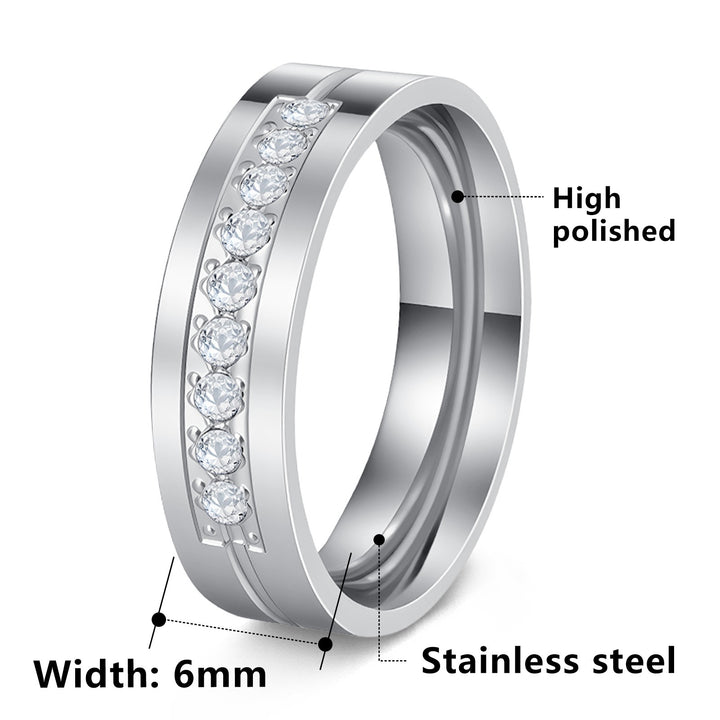 Minimal Love Eternal Multi-Color Minimalist Couple Rings