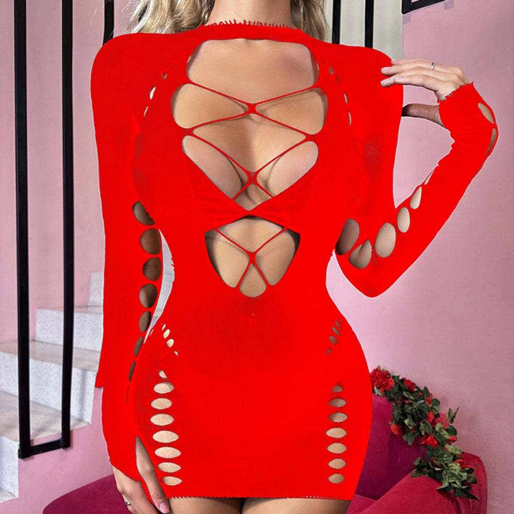 Ripped & Tied Distressed Mini Dress