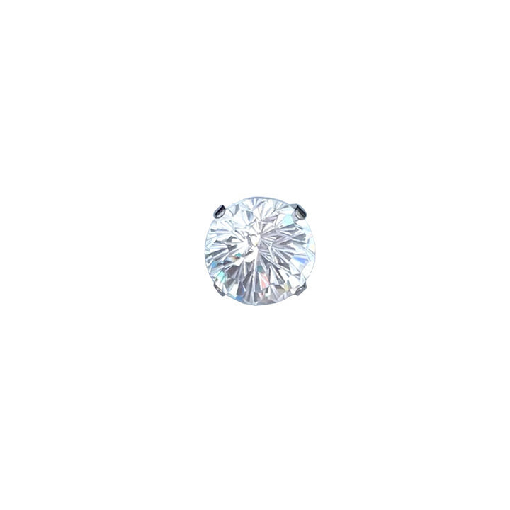Multi-Color Gemstone Round-Cut Shining Earrings (Multiple Colors Available)