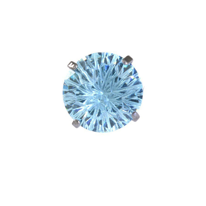 Multi-Color Gemstone Round-Cut Shining Earrings (Multiple Colors Available)