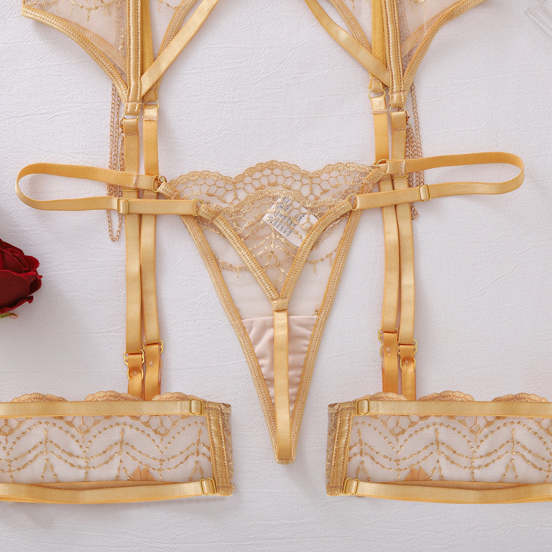 Luxurious Lace Garter Lingerie Set