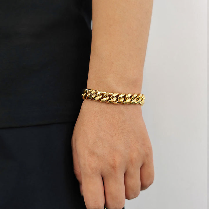 Cuban Link Bracelet (Silver/Gold, Multiple Sizes Available)