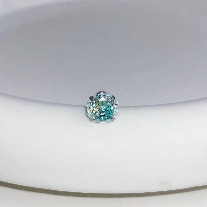 Colorful Gemstone Solitaire Earrings