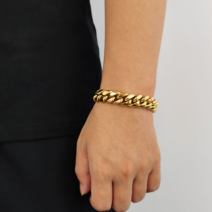 Cuban Link Bracelet (Silver/Gold, Multiple Sizes Available)