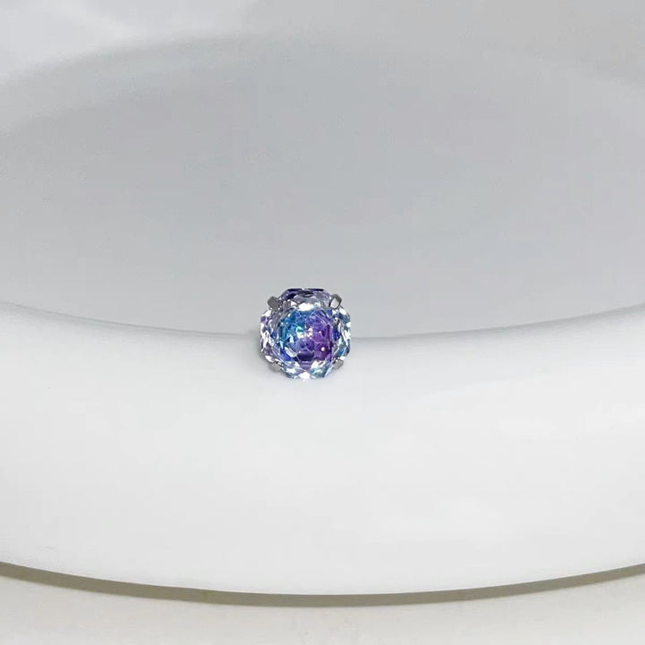 Colorful Gemstone Solitaire Earrings