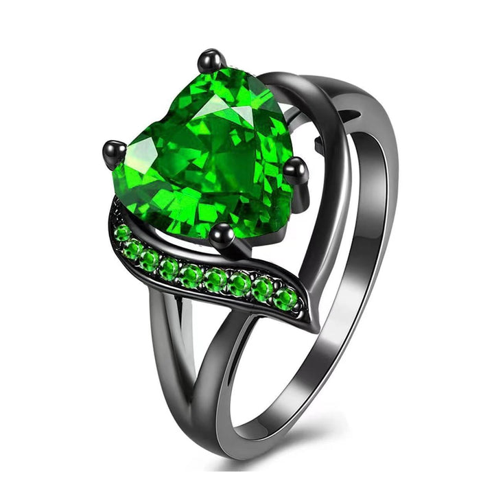 Vintage Dragon Pattern Couple Rings Black-Plated Alloy Gemstone Bands（Free shipping on a pair of rings）