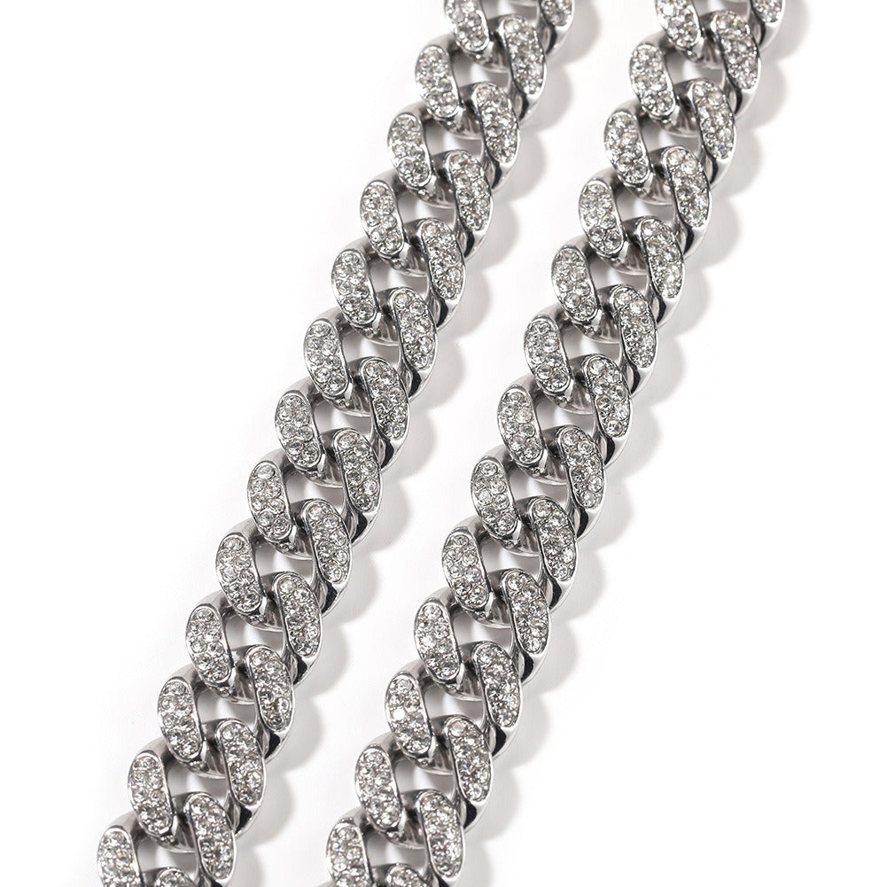 Full Diamond Cuban Chain Necklace