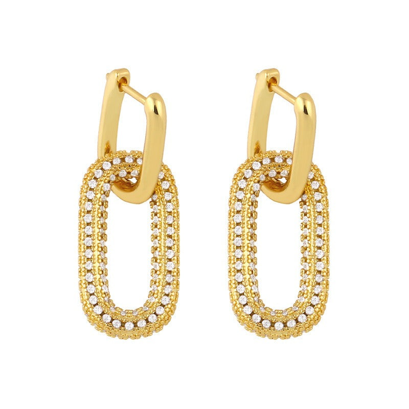 Multi-Category Multi-Diamond Color Light Luxury Chain Jewelry Set