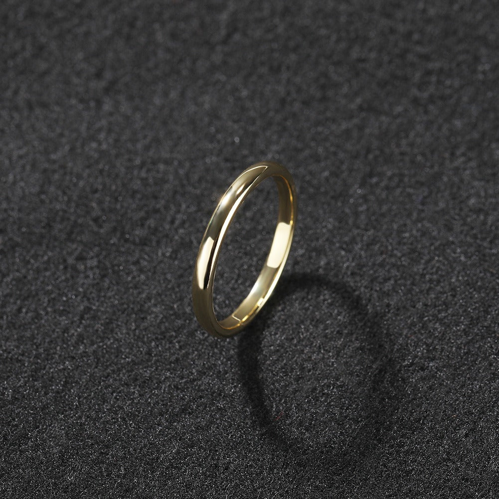 “Dazzling Layered Realm” 18K Gold Diamond Ring Set