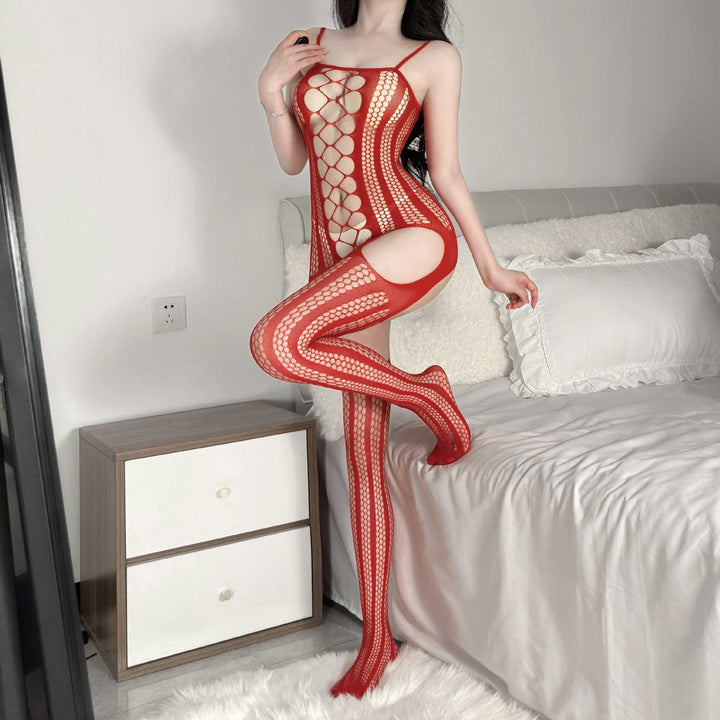Cutout Fishnet Bodystocking