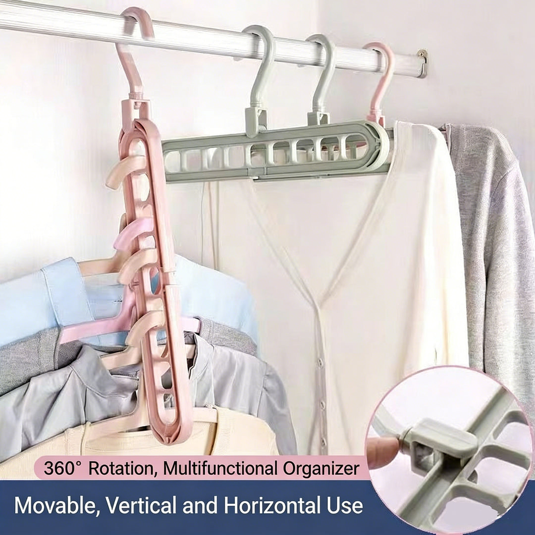 360° Rotating Multi-Functional Magic Hanger | Smart Space-Saving Organizer