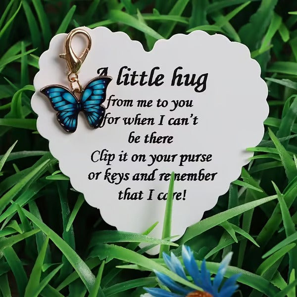 🦋Elegant Butterfly Charm with Warm Card