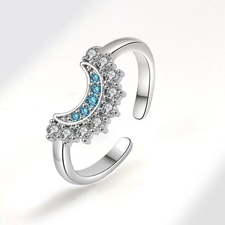 Sun and Moon Couple Rings - Gold/Silver Two-Color Unisex Romantic Starry Accessory