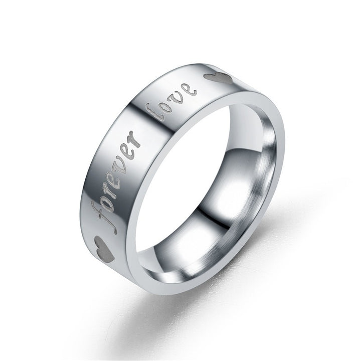 Eternal Whisper Engraved Couple Rings