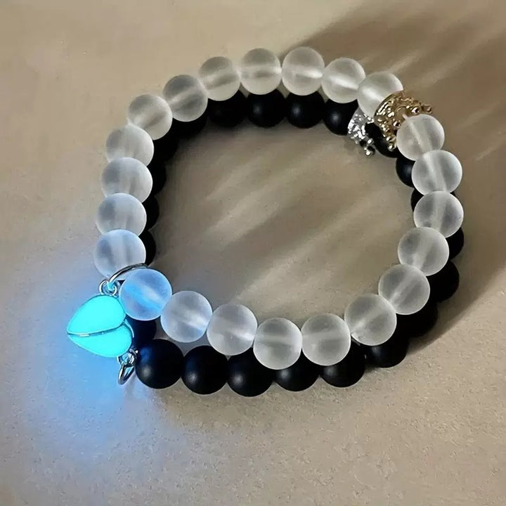 Heart Magnetic Luminous Couple Bracelet