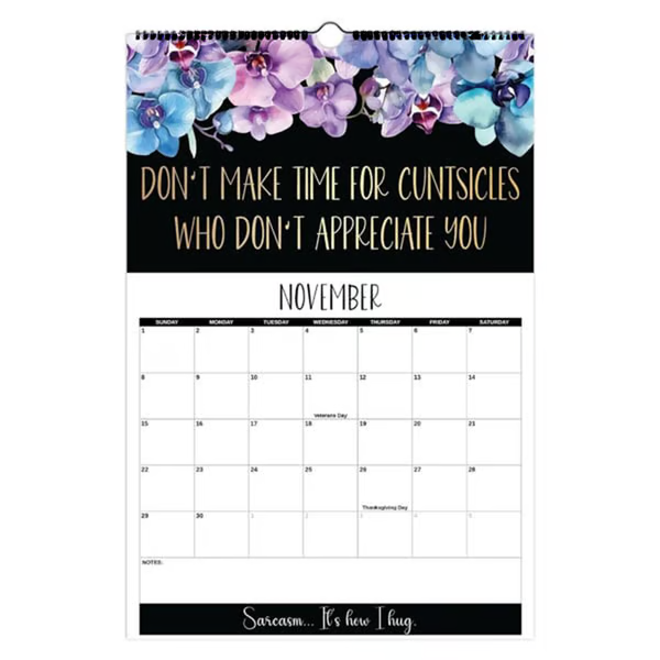 Here We F*cking Go Again: 2026 Swear Calendar for Tired-Ass Women