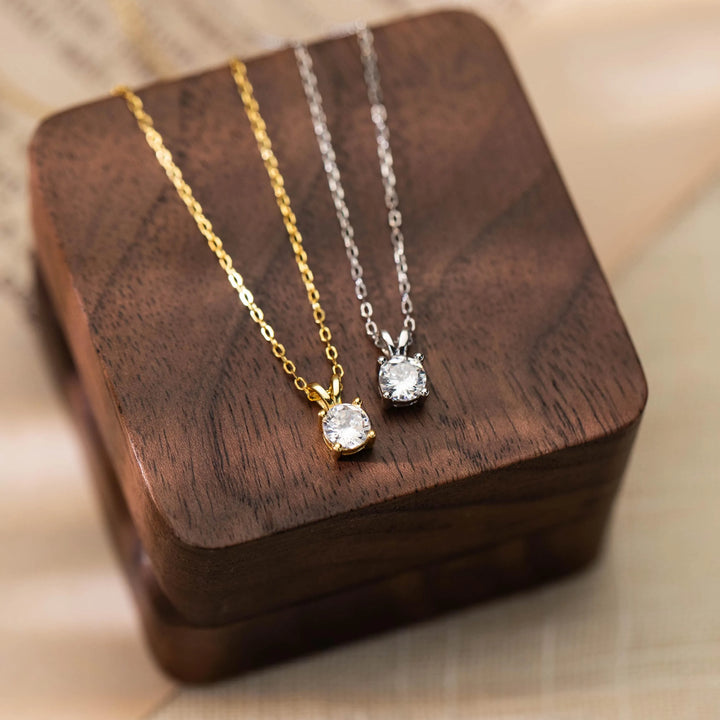 Sterling Silver Diamond Necklace