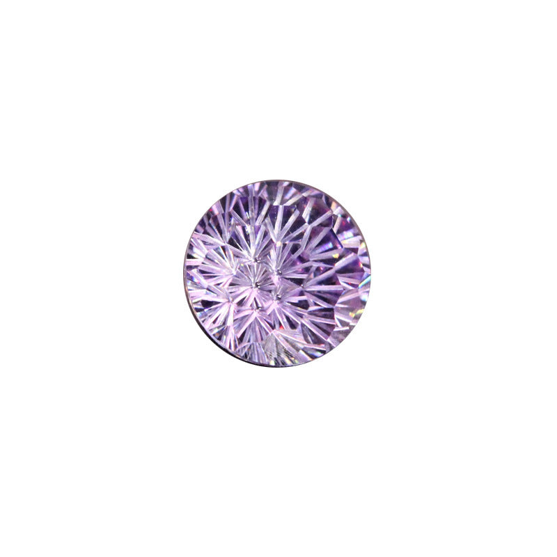 Multi-Color Gemstone Round-Cut Shining Earrings (Multiple Colors Available)