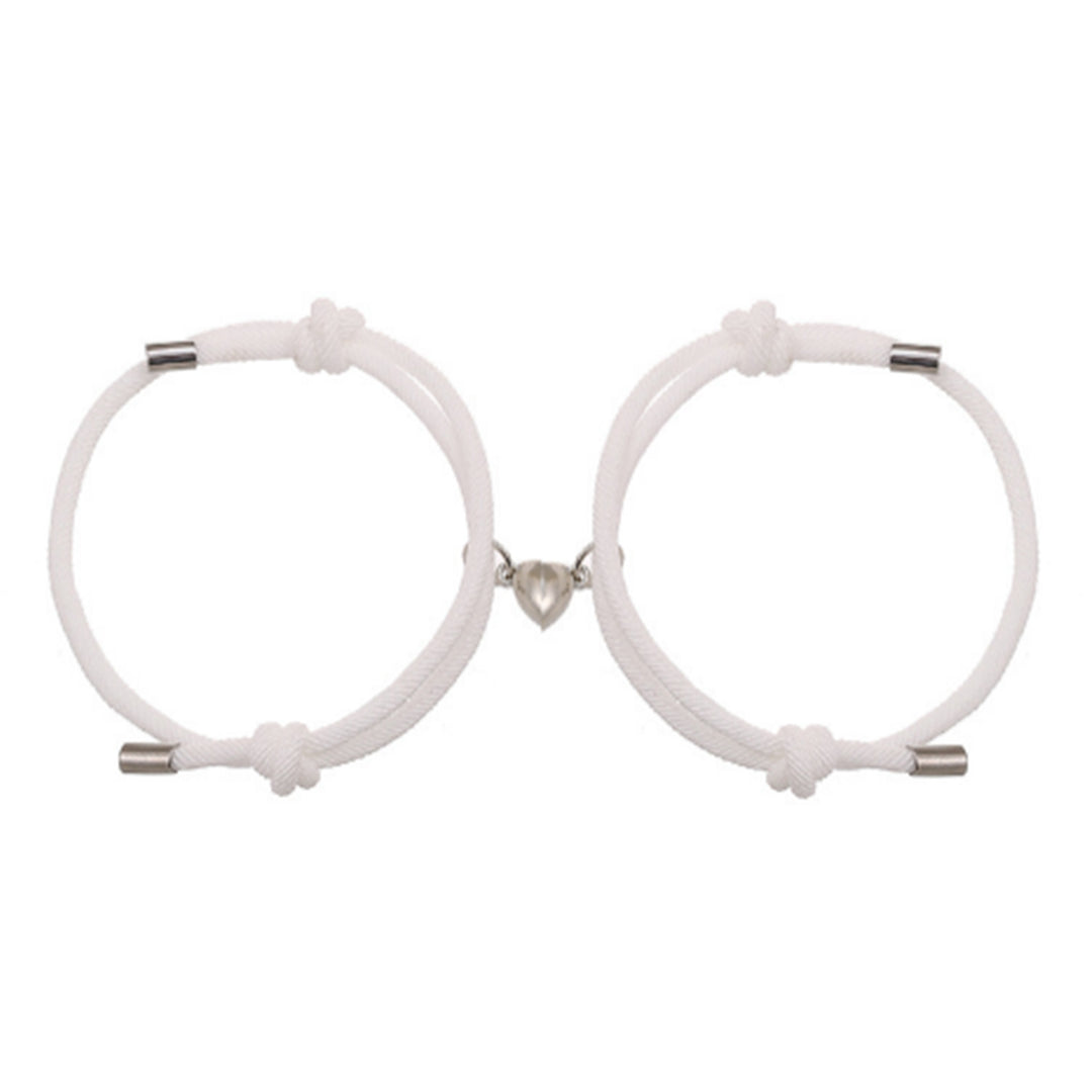 Multi-Color Heart Magnetic Couple Bracelet