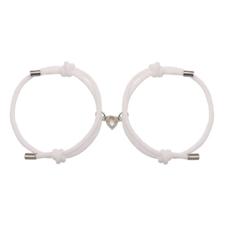 Multi-Color Heart Magnetic Couple Bracelet