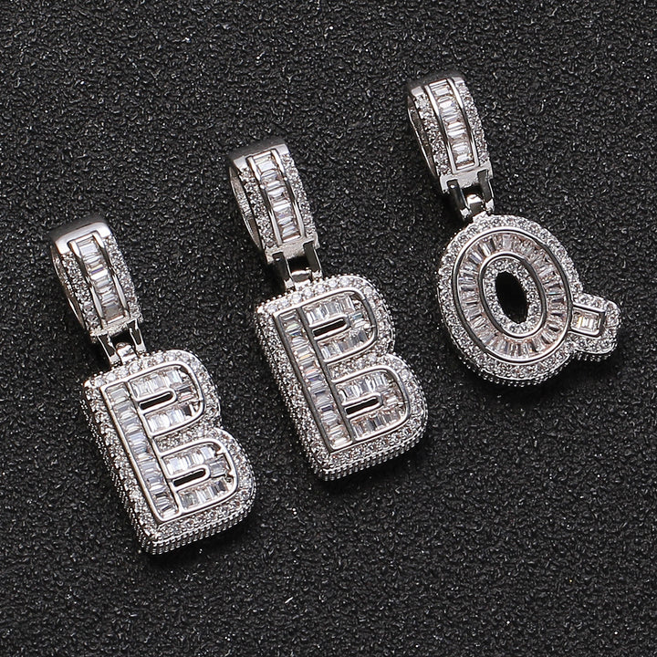 26 Letters Custom Full-Diamond Necklace