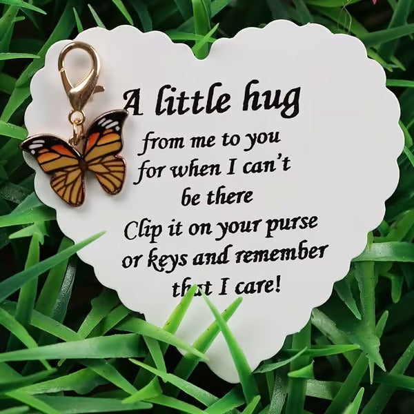 🦋Elegant Butterfly Charm with Warm Card