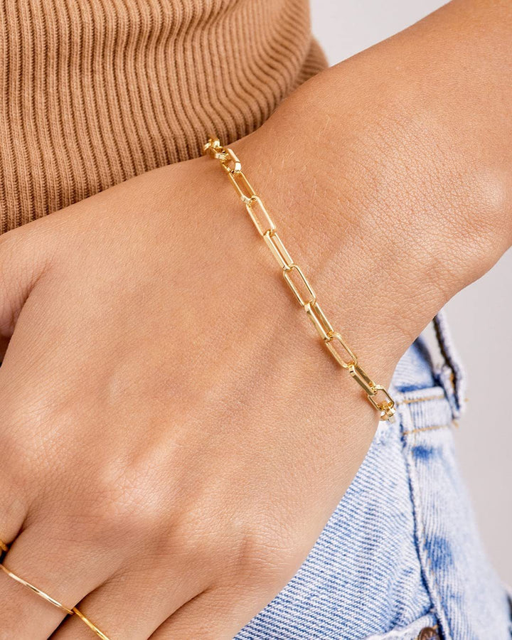 Minimal Paperclip Chain Bracelet